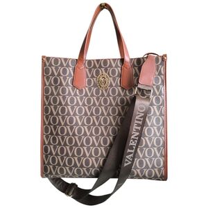 Valentino Orlandi  Brown Monogram Tote Bag